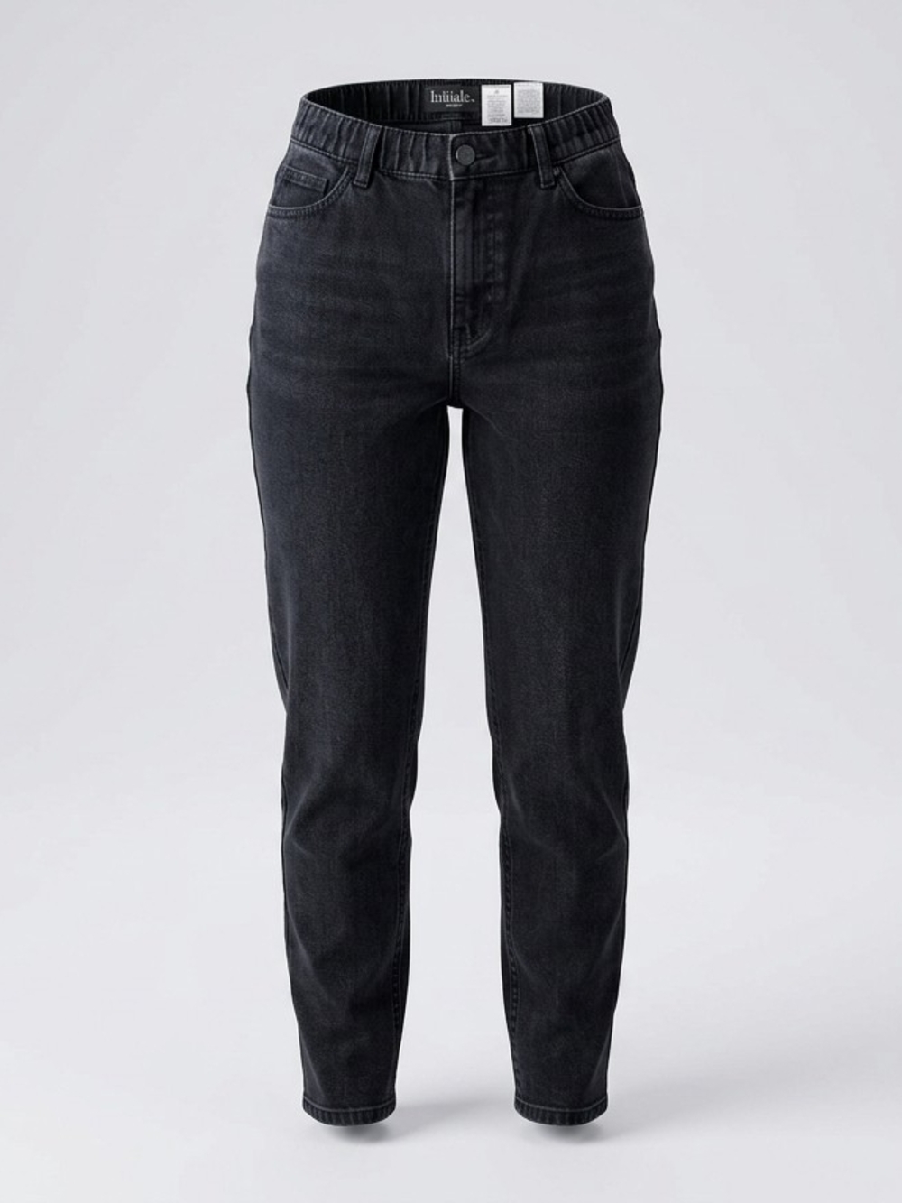 Time and Tru High-Rise Black Tapered Jeans